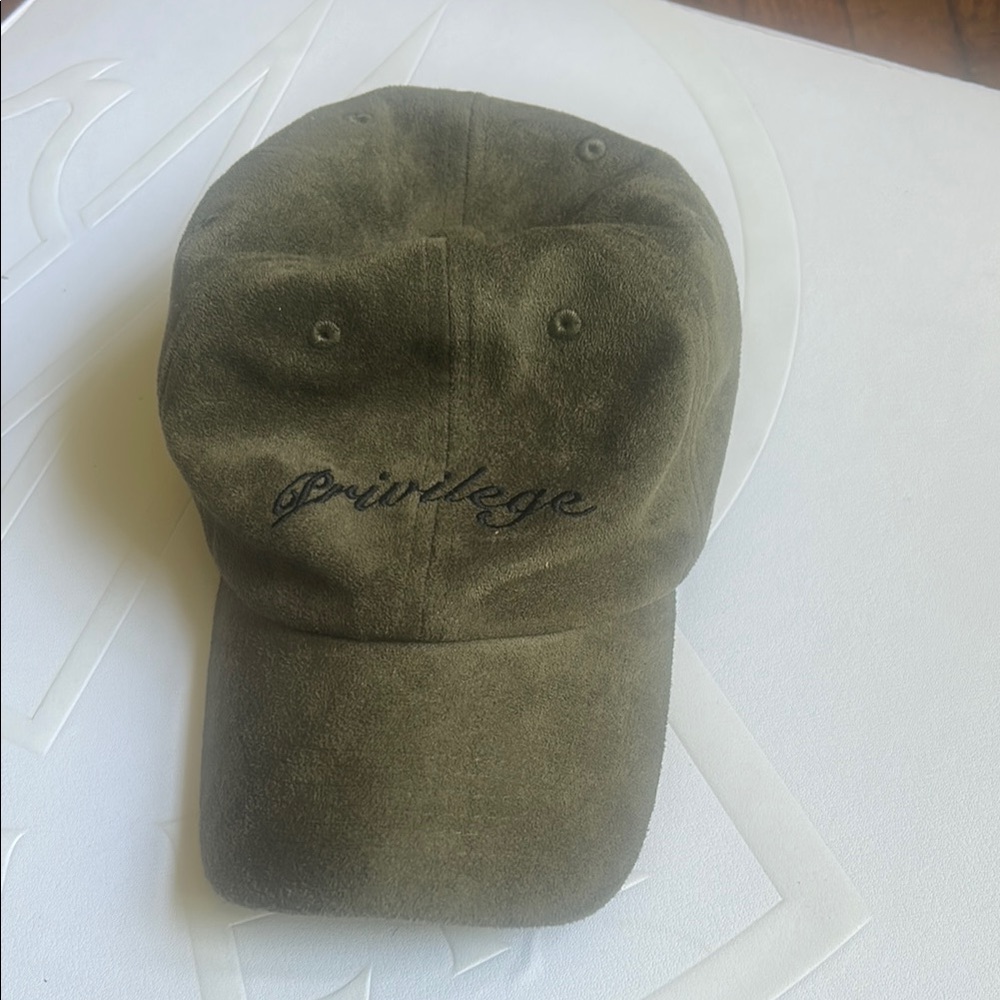 Privileged Olive Green Cap